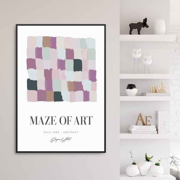 Plakat w ramie - MAZE OF ART